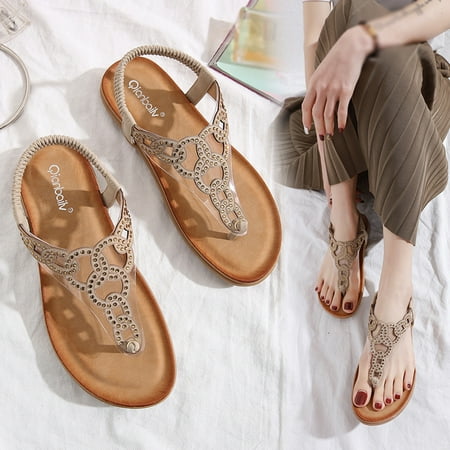

Vedolay Women s Heeled Sandals Women s Platform Casual Sandals Two Band Wedge Casual Sandals with Adjustable Ankle Strap Khaki 7.5