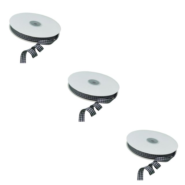 Bearachild Cinta de poliéster de moda para manualidades de bricolaje Amplia y práctica Cintas fáciles de usar para envolver regalos negro 45m Type1 NO1