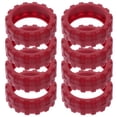 thumbnail image 1 of 8 Uds. Fundas para ruedas de maleta, cubiertas de silicona para ruedas de equipaje, protectores silenciosos para ruedas de equipaje, fundas para pies de equipaje, almohadillas para ruedas para maleta, 1 of 7