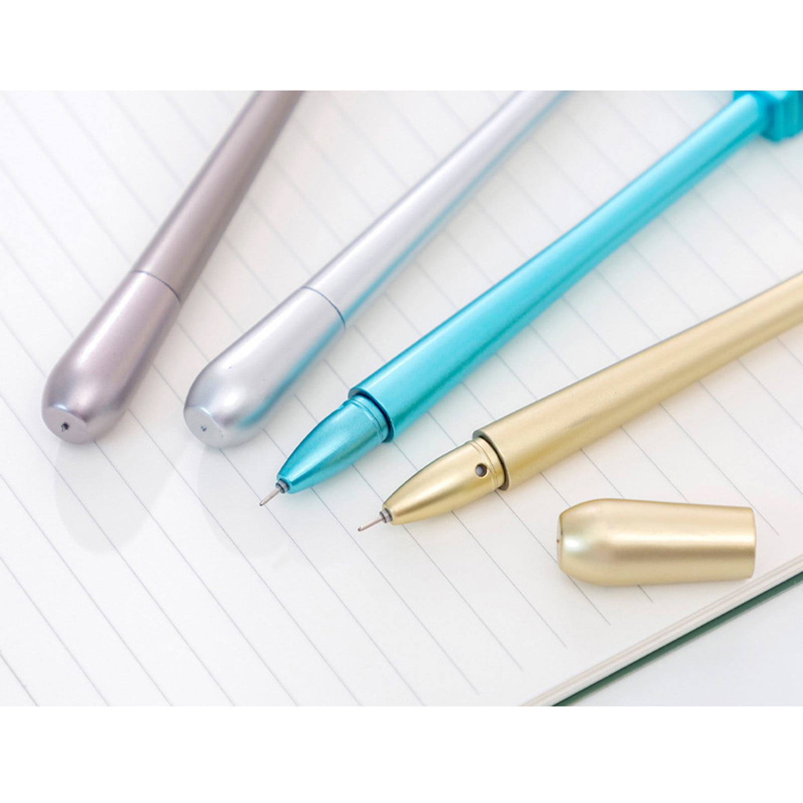 Pompotops School Supplies Ballpoint Pen Black 8 Pen Writing Pens, Black Pen  Color Retro Feather Pen, Model Testing Pen Gift Black Pen Ballpoint Pen