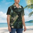 thumbnail image 3 of Gaeub Cute Saucerman With Big Eyes Print Men's Hawaiian Shirt,Button Down Short Sleeves Shirts,Tropical Beach Casual Button Down Shirts,XX-Large, 3 of 7