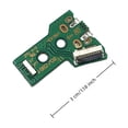 thumbnail image 2 of Replacement USB Charging Port Board With 12 Pin CableforController JDS 055 Charger Socket Circuit Board Repair Partfor4 4 Wireless Control, 12 Pin Controller Charging Board, 2 of 7