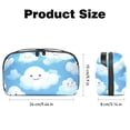 thumbnail image 5 of Cloud Waterproof Oxford Fabric Storage Case with Charger Pouch, Small Portable Storage Box, and Cable Organizer Travel - 5.9x9.44x3.14 in, 5 of 6