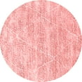 thumbnail image 1 of Ahgly Company Indoor Round Solid Red Modern Area Rugs, 4' Round, 1 of 4