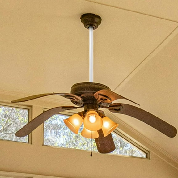 OUNONA 3pcs Ceiling Fan Downrod Couplers Extension Rod Dual Hole Connection Universal Ceiling Fan Parts Fan Downrod Ceiling Fan Replacement