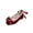 Wine, variant on Women's Red Wedding Shoes: Low Block Heel Bridal Pumps for Bride & Bridesmaid (Fall) Red
