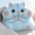 thumbnail image 4 of Handmade Taba Squishy Hamster Toy, Soft Silicone Mochi Fidget Toy, Cute Stress Relief Gift (Blue), 4 of 11
