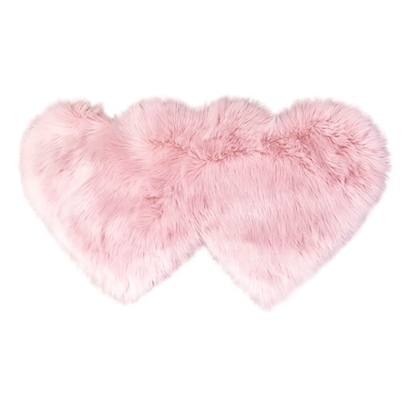 Vikakiooze On Sale Valentines Day Decorations Heart-Shaped Throw Blanket for Couch Big Area Rug for Bedroom Soft Rugs Non Slip Bedroom Shaggy Carpet Mats