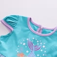 thumbnail image 6 of WIBACKER Baby/Toddler Dress Lantern Short Sleeve Cosplay Princess Dress Up Birthday Gift for Kids Girls Mermaid, 6 of 10