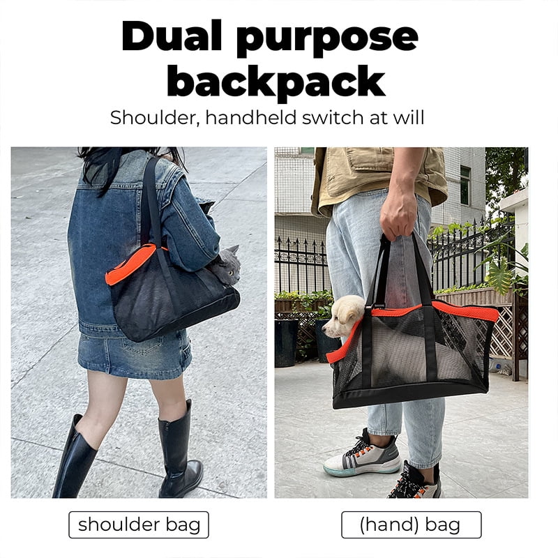 Pet Carrier Backpack for Cats and Dogs - Lightweight and Breathable, Great for Travel and Commuting - Foldable, Shoulder or Handheld, Perfect for Outdoor Adventures