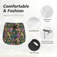 thumbnail image 4 of Daiia Snake And Flower Pattern Women's 2 in 1 Running Shorts - Lightweight Athletic Workout Gym Yoga Shorts Liner with Phone Pockets-Medium, 4 of 7