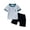 Gray, variant on Efsteb Toddler Baby Kids Boys Suit Short Sleeve Top Shorts Pants Summer Fashion 2PCs Set Outfits (Red,1-2 Years)
