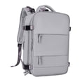 thumbnail image 3 of Laptop Backpack Knapsacks Separate Shoe Compartment Lightweight Rucksack Daypack Gray, 3 of 9