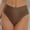 Coffee, variant on Conairie Womens Swim Bottoms Solid Tummy Control High Cut Bathing Suit Ruched Scrunch Swim Bottom XXL