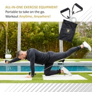 Total Body Band, 15 lbs, Medium, Silver, Full Body Workout Band, Strength & Core Training