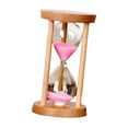 thumbnail image 2 of Temporizador de arena de 1 minuto, reloj de arena, decoración del hogar para niños y adultos. rosa, 2 of 9