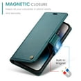 thumbnail image 4 of Nalacover Wallet Case for iPhone 13 Pro Max, Premium PU Leather RFID Blocking Magnetic Clasp Cover with Card Slots Holder Kickstand TPU Shockproof Case for iPhone 13 Pro Max,Green, 4 of 11