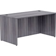 thumbnail image 2 of Lorell Weathered Charcoal Laminate Desking Desk Shell - 60" x 30" x 29.5" , 1" Top - Material: Polyvinyl Chloride (PVC) Edge - Finish: Laminate Top, Weathered Charcoal Top, 2 of 7