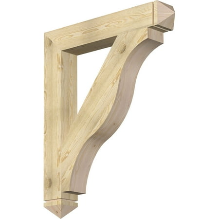 

Ekena Millwork 6 W x 40 D x 48 H Funston Arts & Crafts Rough Sawn Bracket Douglas Fir