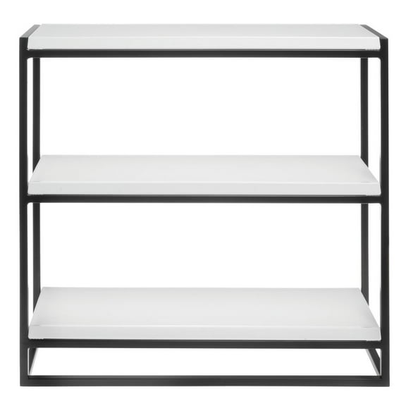 HUBERT® 3-Tier Display Shelf with White Shelves - 21" L x 6 2/5" W x 20 7/8" H