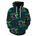 thumbnail image 1 of Sudadera con capucha y cremallera para hombre, estilo urbano, estilo Harajuku, unisex, informal, con estampado 3D, estilo hip hop, 1 of 6