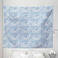 thumbnail image 1 of Nature Tapestry, Continuous Pattern with Tree Branches Leaves with Ladybugs, Fabric Wall Hanging Decor for Bedroom Living Room Dorm, 5 Sizes, Violet Blue Eggshell, by Ambesonne, 1 of 1