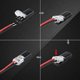 thumbnail image 5 of Conector Enchufable de Doble Cable + Hebilla de Bloqueo, Sin Corte de Pelado de Cables Conector LED de 2 VíAs y 2 para AWG 20-24 40 Piezas, 5 of 5