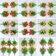 thumbnail image 4 of Xiao Hua Simulación realista de granado con ramas de hojas verdes, decoración del hogar, 1 pieza, granada simulada, 4 of 4