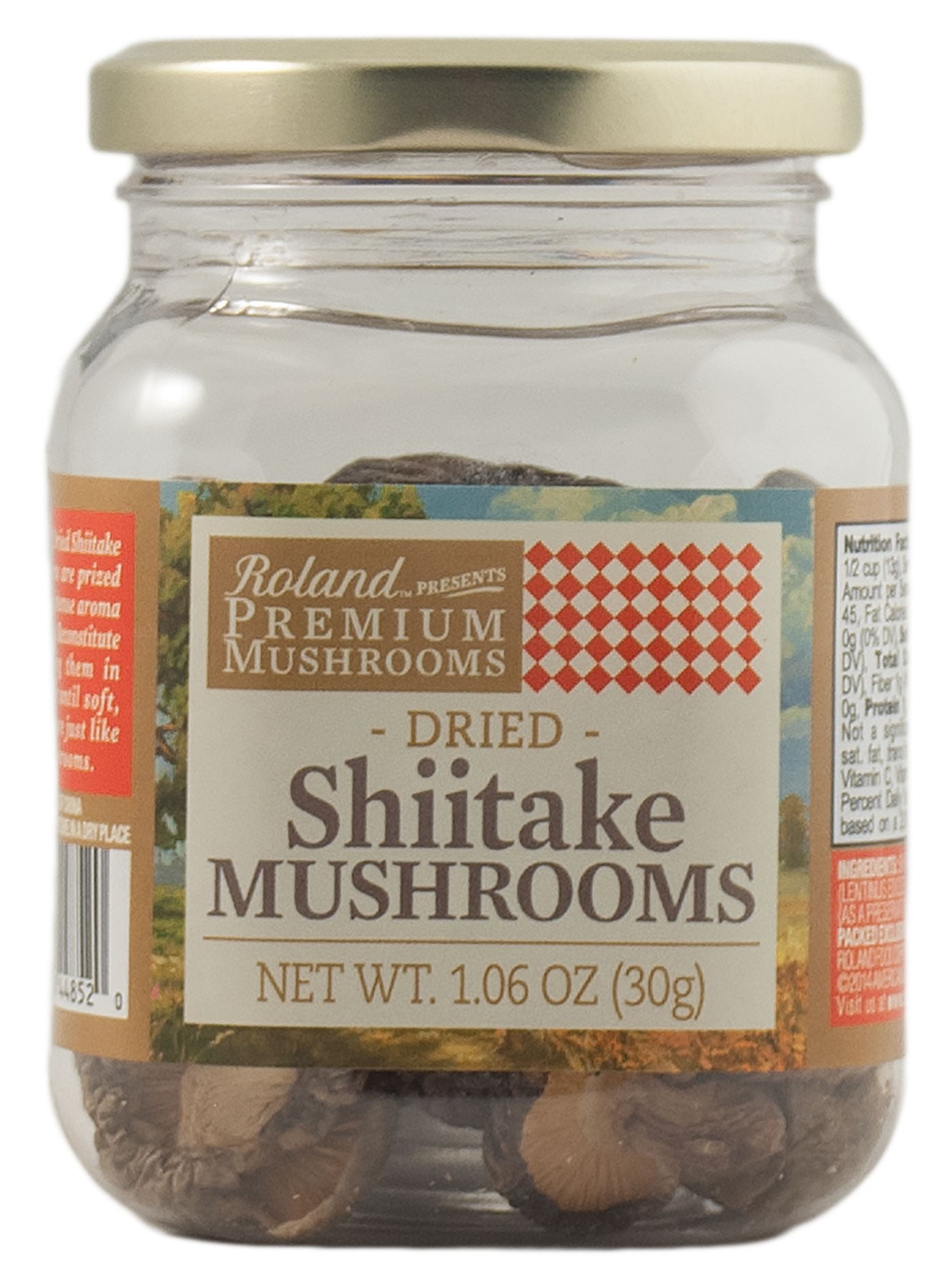 Roland Dried Mushrooms, Shiitake, 1.06 oz