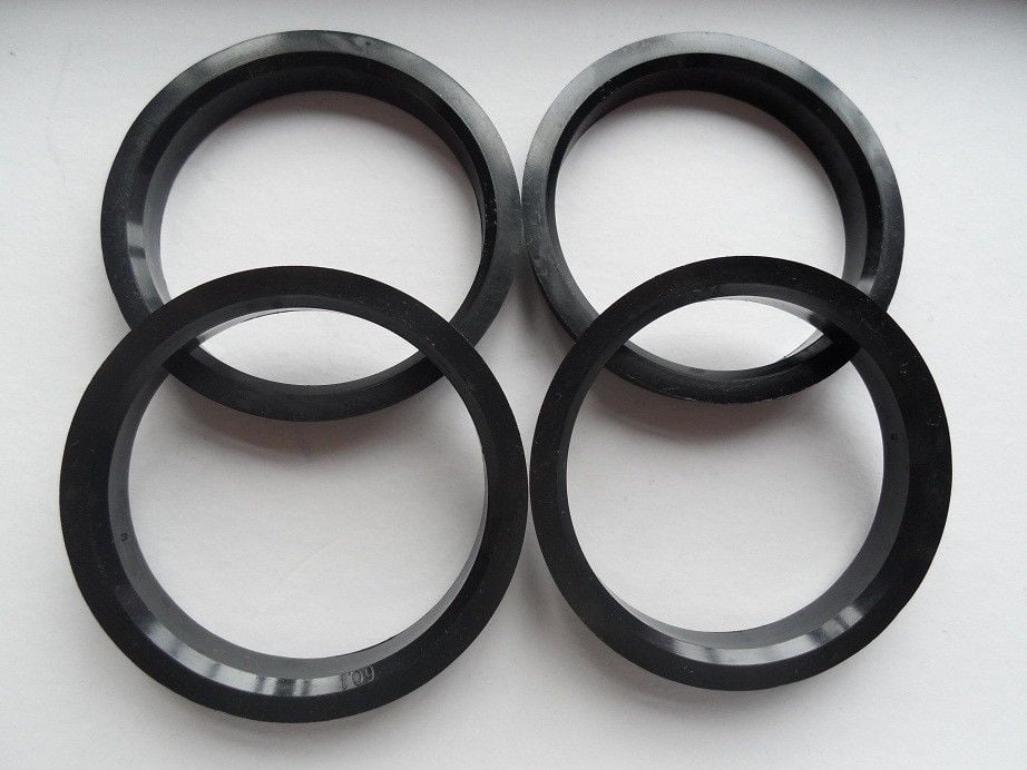SET OF 4 65.10 MM ID x 73.10 MM OD POLYCARBONATE HUB CENTRIC RINGS 