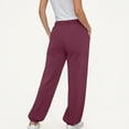thumbnail image 4 of enyan Womens Casual Pants Sweatpants Women, Comfortable Womens Sweatpants, Fleece Womens Joggers Wine,XXXL, 4 of 7