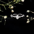 thumbnail image 4 of Rosec Jewels Lab Grown Diamond Oval Engagement Ring (EF-VS Quality) - with Jewelry Box, 14K White Gold, US 7.50, 4 of 8