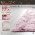 thumbnail image 3 of Alfombra De Sala Suave Decorativa Tapete Cuarto Afelpada 160x120 Cm Poliéster Antideslizante Blick Color Rosa, 3 of 6