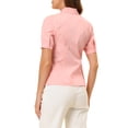 thumbnail image 3 of CAMISA DE ALGODÓN ELEGANTE DE MANGA CORTA CON BOTONES PARA MUJERES CHIC INSPIRADORAS TAMAÑO 5 M, 3 of 6