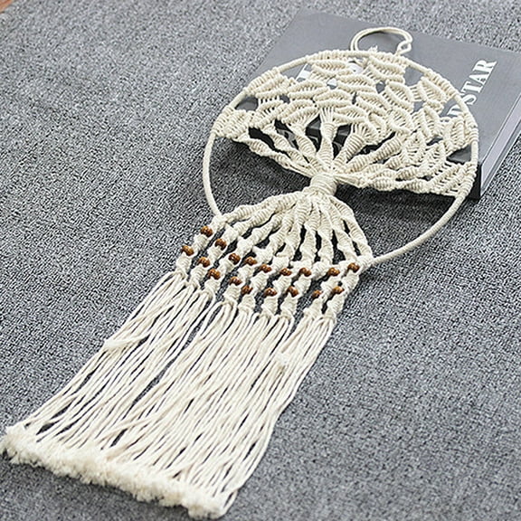 LEORX 1Pc Creative Tree of Catcher Hanging Ornament in Beige for Home Adornment