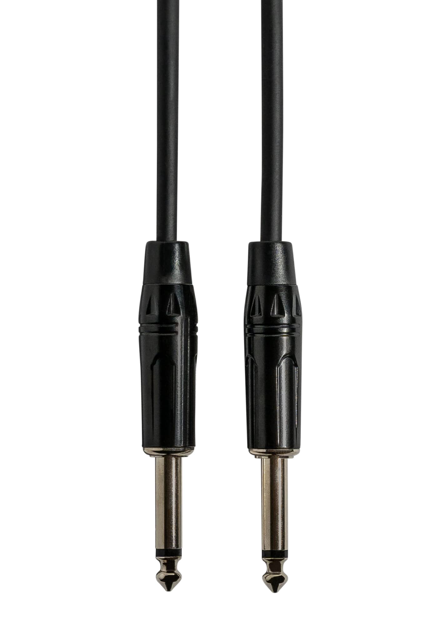 Gearlux Instrument Cable/Guitar Cable, 1/4 Inch, Straight to Straight, Black, 6 Feet - 10 Pack