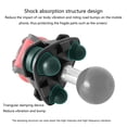 thumbnail image 4 of RUISINERY Motorcycle Handlebar Phone Mount Stand Twist Lock Suction Base Double Socket Arm Adjustable Angles for Secure Navigation, 4 of 7