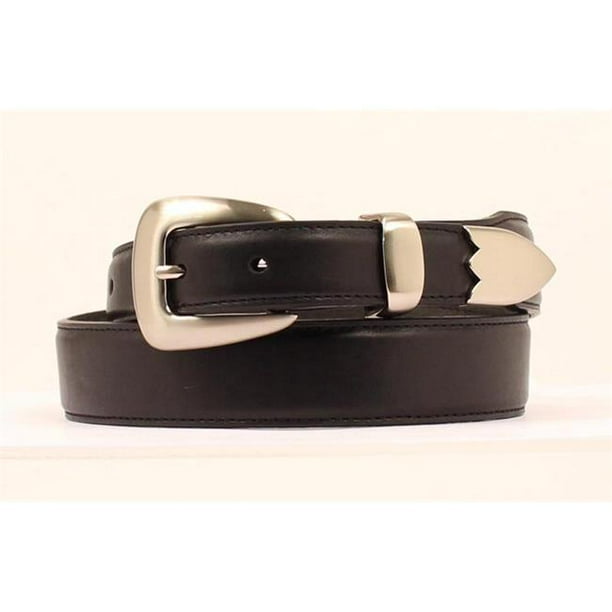 Nocona N2427201 32 3 Piece Buckle Set Mens Belt Black Size