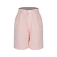thumbnail image 5 of High Waisted Shorts for Women Striped Wide Leg Shorts Summer Casual Sports Daily Shorts with Pockets, 5 of 7
