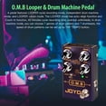 thumbnail image 2 of Pedal de caja de ritmos Looper JOYO O.M.B R-06 para guitarra eléctrica, 2 of 7