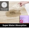 thumbnail image 3 of Listones De Baño Alfombra De Baño De Espuma Viscoelástica De Gran Tamaño, 50 X 80 Cm, Suave Y Cómoda, Súper Absorción De Agua, Antideslizante, Gruesa, Lavable A Máquina, Secado Más, 3 of 5