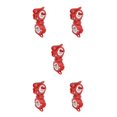 thumbnail image 3 of Decodeary Light Holder Plastics Metal Shockproof Lamps Bracket Rotatable Lamp Mount 360 Degree Supporting Rack Cycling Supplies Red/White 5Set, 3 of 6