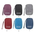 thumbnail image 4 of Amaiiu Case Zipper Polyester Multi-compartments Storage Bags Capacity Cable Organizer Travel Charger Cosmetic Carrying Sky-blue, 4 of 7