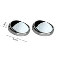thumbnail image 6 of Pebbuoy 2Pcs Car Blind Spot Rearview Mirror Wide-Angle Lens Design 360-Degree Adjustable Frameless Convex Side Auxiliary Mirror Auto Parts, 6 of 7