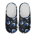 thumbnail image 2 of Psesaysky Blue Dolphins Print Indoor Slippers for Women Lightweight House Bedroom Closed Toe Warm Slipper Shoes Trendy Gift Slippers, Size 12-13, 2 of 6