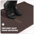 thumbnail image 3 of PABUBE Indoor and Outdoor Doormats, 24"x36" Front Door Rugs, Dirt Trapper Inside Door Mats, Non Slip Washable Welcome Mat Entryway Rug for Entryway, Brown, 3 of 8