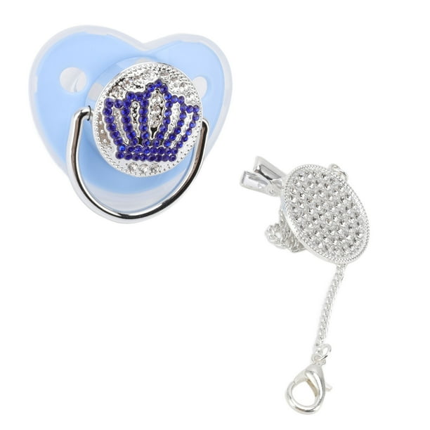 Chupete del silicón de Bling, aspecto llamativo del chupete del bebé del chupete de Bling del diamante artificial del chupete del bebé de Bling