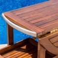 thumbnail image 6 of Noble House Tillary Outdoor Acacia Wood Bar Cart with Aluminum Accents in Oak, 6 of 27