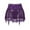 Purple, variant on Cqxid525 Summer clearance sale! Women's lace Garter Belt Women's Mesh Lace Mini Skirt with Metal Clips Garter Belt