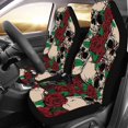 thumbnail image 1 of RYLABLUE Set of 2 Car Seat Covers Abstract Grunge Color Skulls Roses For Cloth Card Universal Auto Front Seats Protector Fits for Car,SUV Sedan,Truck, 1 of 3